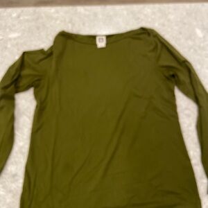 Anne Klein Olive Long Sleeve Top